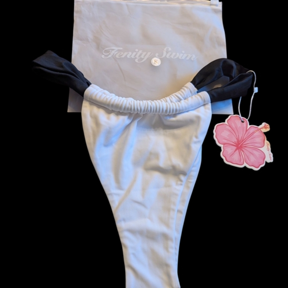 Women's Fenity Black and White Swim Bottoms